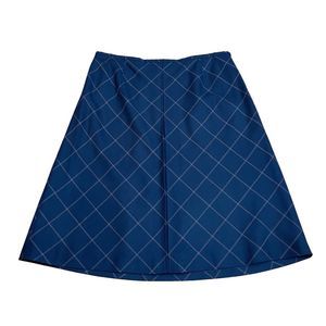 Talbots Womens Wool Academia Skirt Size 10 Plaid Navy Blue Lined A-Line NEW